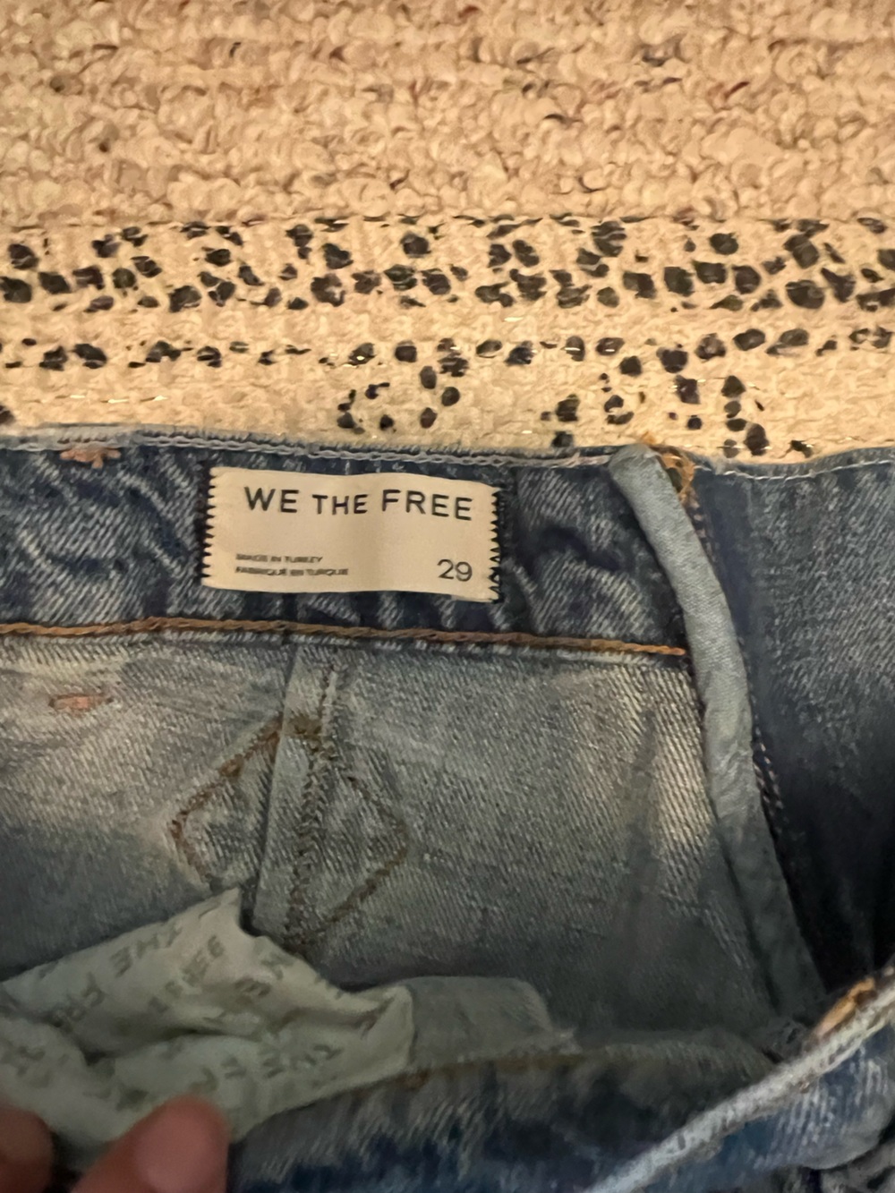 We the Free Final Countdown x Revolve Mid-rise Cuff Light Blue Denim Jeans - Picture 5 of 7